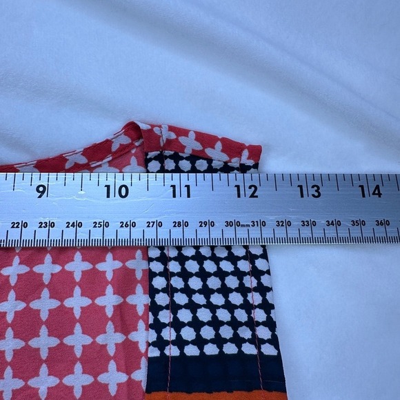 Banana Republic‎ XS Sleeveless Tank Top Red Orange Floral Print Blouse - Picture 8 of 14